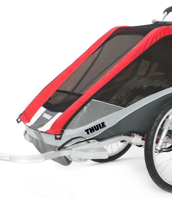 Thule Chariot Cougar 2 Red, incl. bike set